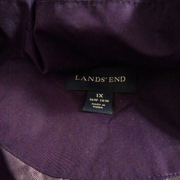 SOLD: Lands' End Puffer Vest 1X - Picture 3 of 4